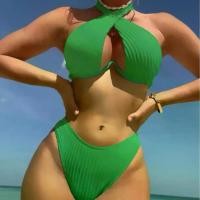 ราคา ชุดว่ายน้ำ บิกินี่ สองชิ้น เซ็กซี่ เปลือยหลัง สไตล์ยุโรปและอเมริกา สำหรับผู้หญิง บิกินี่ผู้หญิง (1731922438835177806)