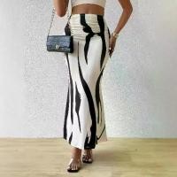 ราคา เดรสรัดรูปสำหรับผู้หญิง เอวสูง เดรสทรงดินสอหางปลา พิมพ์ลาย (1732024812734744910)