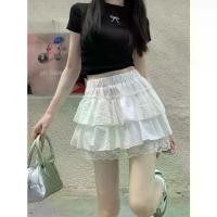 ราคา กระโปรงเดรสลูกไม้เอวสูง กระชับสัดส่วนและทันสมัย กระโปรงกางเกงขาสั้นป้องกันการสัมผัส เสื้อผ้าผู้หญิง ฤดูร้อน 2025 มาใหม่ (1731275719337740120)