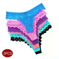 ราคา เซ็กซี่เอวต่ำโปร่งใสลูกไม้จีสตริงกางเกงชั้นในสำหรับผู้หญิงชุดชั้นในร้อนแรงและน่าตื่นเต้นเซ็ต3PCจัดส่งฟรี (1731458196564313121)