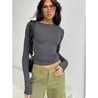 ราคา เสื้อยืดแขนยาวลำลอง สำหรับผู้หญิง ฤดูใบไม้ผลิและฤดูใบไม้ร่วง ทรงสลิมฟิต เสื้อสวมหัว เสื้อยืดสตรีท เสื้อยืดฐาน สไตล์ลำลอง (1731458196216316961)