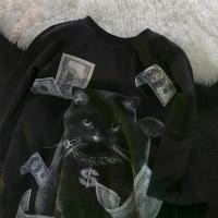 ราคา เสื้อยืดพิมพ์ลายแมวเปอร์เซียดอลลาร์ แบรนด์อินเทรนด์ ฤดูร้อนใหม่ สำหรับผู้หญิง สไตล์ฮิปฮอป โอเวอร์ไซส์ ทำจากผ้าฝ้ายแท้ เสื้อยืดแขนสั้น (1731327344492054069)