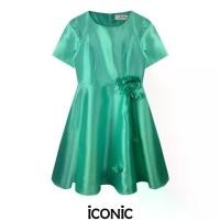 ราคา iCONiC HORSESY DRESS #0738 ชุดเดรส ผ้าไหม ปักดอกไม้ แขนสั้น ยาว34" เดรสแฟชั่น เดรสออกงาน (1730992692156139680)