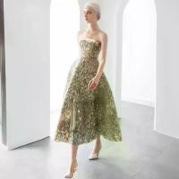 ราคา ชุดราตรี, สายรัดเทพนิยายสีเขียวเฉพาะของเวียดนาม, เดรสยาว, เรียบหรู, สวิงใหญ่, ชุดกระชับสัดส่วน, 21001 (1731392979408225395)