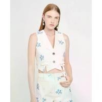 ราคา Kloset Design Vest with Rose Embroidery (AW24-T002-C) เสื้อกั๊กกระดุมหน้า ดีเทลปักลายดอกไม้ทั่วตัว ด้านหลังปรับสายได้ เก็บทรงสวยเนื้อผ้าใส่สบาย (1731416475603338444)