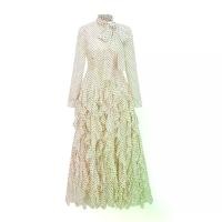 ราคา เดรสยาว เรียบหรู เดรสคอปก ลายจุด แขนยาว เดรสสีขาว เดรสทางการ เดรสใส่เดินทาง เดรสจัดเลี้ยง ปาร์ตี้ประจำปี (1731409189427775048)