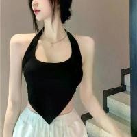 ราคา เสื้อคอปก เสื้อกั๊กคอปก หลังสวย หญิง ฤดูร้อน บราในตัว แผ่นรองหน้าอกฐาน เสื้อเกาะอกแขนกุด (1731369257159263791)