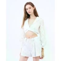 ราคา Kloset Design Shorts with Detailed (SS25-P002-C) กางเกงขาสั้นเย็บกดด้วยผ้าลูกไม้ (1731288868258546892)