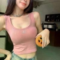 ราคา เสื้อแขนกุดกระชับสัดส่วน อเนกประสงค์ สไตล์ฤดูร้อน สไตล์ตะวันตก เสื้อท่อนบนหลังสวย ชุดชั้นในเด็กผู้หญิง เสื้อกั๊กสายเดี่ยวน่ารักและเซ็กซี่ มีแผ่นรองหน้าอก (1731880062378740276)