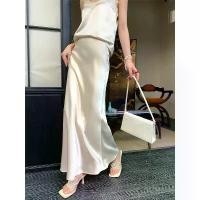 ราคา กระโปรงเรียบคุณภาพสูง อะซิเตท บาง สำหรับผู้หญิง ฤดูร้อน 2024 มาใหม่ เอวสูง ทรงสลิม ทรงเอ กระโปรงยาว แฟชั่น (1730496785283320560)