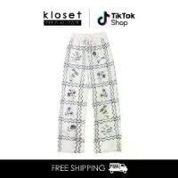ราคา Kloset Design Train to Nice Embroidered Pants (RS25-P008-F) กางเกงขายาวปักลาย (1731908708280666316)