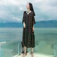 ราคา เดรสยาว สไตล์ชาติพันธุ์โบฮีเมียน สไตล์วินเทจเนปาล เดรสยาวชายหาด สำหรับผู้หญิง 2025 (1731402081389610678)
