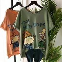 ราคา เสื้อยืดพลัสไซส์ ฤดูร้อนใหม่ ปี 2025 ผู้หญิง แขนสั้น สไตล์เกาหลี หลวม ลำลอง เหมาะสำหรับ MM อ้วน (200 จิน) พิมพ์ลายการ์ตูน ด้านหน้า แขนสั้น และด้านหลัง ยาว [ลูกค้ากว่า 2485] (1731315294148396106)