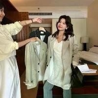 ราคา เสื้อสูทผู้หญิง สไตล์เกาหลี ฤดูใบไม้ผลิ/ฤดูร้อน น้ำหนักเบา THE LIMON สีเขียวมะนาว เหมาะสำหรับการเดินทางและชุดลำลอง เสื้อเบลเซอร์ระดับไฮเอนด์สำหรับฤดูใบไม้ผลิของผู้หญิง (1732297463081241172)