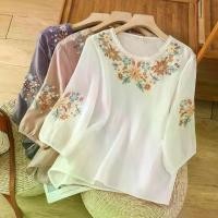 ราคา เสื้อเชิ้ตผ้าลินินผ้าฝ้ายปักลายหนักสำหรับผู้หญิงฤดูร้อนระดับไฮเอนด์ลำลองหลวมกระชับสัดส่วนเสื้อเบลาส์ผ้าลินิน,ใหม่ในปี2025,อัตราการรีไซเคิล88% (1731376275788694681)