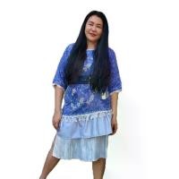 ราคา ชุดเดรส zero waste พิทักษ์ชุมชน เสื้อทำมือ ปักถักโครเชต์ เขียนเทียน สตรี clothing women - Dress (1731779701490223434)