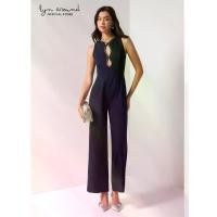 ราคา Lyn around - ชุดจั๊มป์สูท แขนกุด แต่งคัทเอาท์โค้ง ประดับคริสตัล (A25C1RD008) (1731729522104961225)