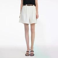 ราคา กางเกงขาสั้นผู้หญิงทรงเอ เอวสูง สีขาวงาช้าง ทรงหลวม พร้อมเข็มขัดสีน้ำตาล เหมาะสำหรับชุดชั้นใน GOELIA (1732143706136873892)