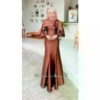 ราคา ชุดเดรสมุสลิม #แอนโทเนีย#คอลเล็คชั่นใหม่เรียบหรู ผ้าซาร่าระบายอกปีกเพชร กระโปรงหางปลาต่อสลับบานย้วยสวยมาก (1732086637095914468)