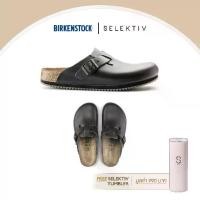 ราคา BIRKENSTOCK BOSTON NATURAL LEATHER BLACK (1732298221874940635)