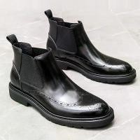 ราคา รองเท้าบูทเชลซี, หนังผู้ชาย, หนังวัวซับในผ้าฟลีซ, สไตล์อังกฤษ, รองเท้าบูททรงสูง, สไตล์โบรก, รองเท้าบูทลำลอง, รองเท้าบูท Dr. Martens, สำหรับผู้ชาย (1730209742829225988)