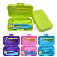 ราคา กล่องแปรงสีฟันพกพาสำหรับทันตกรรม 30 ชิ้น เครื่องมือสุขอนามัยช่องปากสำหรับจัดฟัน ชุดดูแลทำความสะอาด รวมแปรงขนแปรงและที่ขูดลิ้น (1731876008322894360)