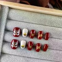 ราคา Xingshi สติ๊กเกอร์ติดเล็บ สติ๊กเกอร์ติดเล็บที่ถอดออกได้ ชุดเกราะ สั้น ทำด้วยมือ สีแดง เทศกาล ปีใหม่ ดอกไม้ไฟ (1729916156960148280)