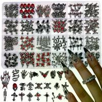 ราคา ชุดเสน่ห์เล็บฮาโลวีน 240 ชิ้น ทำจากโลหะผสม ตกแต่งหัวกะโหลก แมงมุม และค้างคาว เหมาะสำหรับทำเล็บ DIY (1731227377222911117)