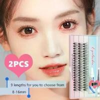 ราคา ขนตาปลอม ชุดขนตาปลอม 2 ชิ้น 20D ผมดอกไม้ร้อนละลาย หนาและน้ำหนักเบา ขนตาแบ่งส่วนธรรมชาติ พร้อมกาวติดขนตาปลอมและแหนบ รวมของขวัญ (1729958824510720087)