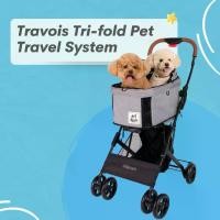 ราคา ibiyaya รถเข็นสัตว์เลี้ยง+คาร์ซีท ความจุ15กก. สีเทา FS2011 (รถเข็นสุนัข รถเข็นหมา รถเข็นแมว) (1729895850843343628)