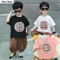 ราคา เสื้อผ้าเด็กสไตล์จีน ปักลาย ผ้าฝ้าย 100% เสื้อแจ็คเก็ตถัง สำหรับเด็กชายและเด็กหญิง เสื้อยืดเด็ก แขนสั้น (1731060794731235903)