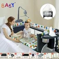 ราคา monomethshop Goodbabysเตียงนอนเด็ก เปลเด็ก, เปลเด็กเหมาะสำหรับทารกแรกเกิดถึง 8 ขวบ สามารถทำเป็นเปลได้ เตียเตียงเด็ก ขายดีประจำเดือนนี้ (1731028535313205416)