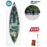 ราคา เรือคายัคตกปลา 10ฟุต + ไม้พาย1ชุด WHITEWOLF KAYAK (1729572631709976757)