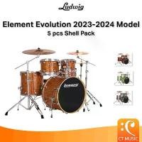 ราคา hofjlbSHOP42 ความคงทน Ludwig Element Evolution 2023-2024 Model 5 pcs Shell Pack กลองชุด (1731694350092045080)