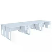 ราคา INDEX LIVING MALL โต๊ะทำงาน 6 ที่นัง D รุ่นเวคตร้า 360 ซม. - สีขาว (1729583564442798136)