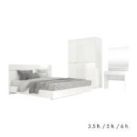 ราคา INDEX LIVING MALL ชุดห้องนอน รุ่นบลัง (เตียง, ตู้เสื้อผ้า 3 บาน, โต๊ะเครื่องแป้ง) (1729583560973584440)