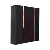 ราคา INDEX LIVING MALL ตู้เสื้อผ้า 4 บาน รุ่นอเล็กซ์ - สีดำ (1729674812981938232)