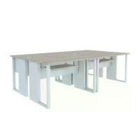ราคา INDEX LIVING MALL โต๊ะคอมพิวเตอร์ 4 ที่นั่ง รุ่นเวคตร้า 240 ซม. - สีขาว / สีเมเปิ้ล (1729583561676916792)