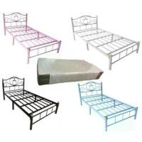 ราคา Preem home (NEW) SETเตียงเหล็ก 6 ฟุตพร้อมที่นอนสปริง ORANGE ขนาด 6 ฟุตหนา 8 นิ้ว เตียงมีสีดำ/สีขาว/สีฟ้า/สีชมพู (1731324269429687593)