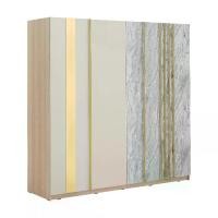 ราคา INDEX LIVING MALL ตู้เสื้อผ้า 4 บาน รุ่นวาลักซ์ - สีเลอบาน่า โอ๊ค/ลาวา เกรย์ (1731254815364645944)