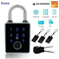 ราคา พร้อมส่ง. แม่กุญแจ Kawa K9 Pro ปลดล็อคด้วยลายนิ้วมือ + แอป Tuya + รหัสผ่าน + กุญแจ + คีการ์ด กันน้ำ IPX5 ถอดเปลี่ยนถ่านได้เอง (1731963061764131252)