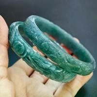 ราคา กำไลหยกบลูแกะสลักมังกร หยกกัวเตฯ หยกแท้ Jadite Type A (1730025229137906150)