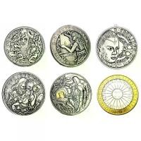 ราคา เหรียญกลไกเคลื่อนย้ายได้, สไตล์ฮอโบนิเกิล, เงินมอร์แกน, ดอลลาร์โรมัน, การออกแบบผสมที่น่าตื่นตาตื่นใจ, ของขวัญสร้างสรรค์ศิลปะ (1731340534035219882)