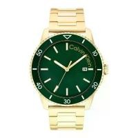 ราคา Calvin Klein CK25200383 Aqueous Gold Stainless Steel Bracelet Analog Men Watch 44 mm. (1731001189056154387)