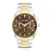 ราคา Calvin Klein CK25200442 Distinguish Silver-Gold/Rrow 44 mm. (1731001223042403091)