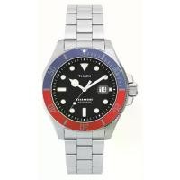 ราคา TIMEX TW2V72100 Harborside Coast Automatic นาฬิกาข้อมือผู้ชาย สีเงิน หน้าปัด 43 มม. (1730368504233036563)