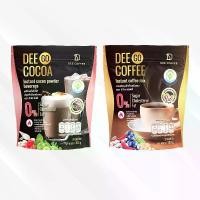 ราคา DEE GO COCOA 1 ถุง(20 ซอง) + Dee go Coffee 1 ถุง (20ซอง) (1730590902015003268)