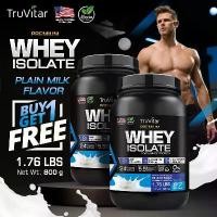 ราคา 1แถม1 TruVitar เวย์โปรตีน Premium WHEY PROTEIN Plain Milk รสจืด โปรตีนสูง สร้างกล้ามเนื้อ ดื่มง่าย! (1730604536922474530)