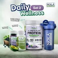 ราคา Set Daily Wellness โนล่า อัลติเมทปรตีน ซุปเปอร์ฟู้ดส์พลัส 1 กระปุก, โนล่า อาซาอิ เบอร์รี่ ฟรีซดราย ขนาด 30 วีแคป จำนวน 1 กระปุก, โนล่า น้ำมันอะโวคาโด สกัดเย็น 60, แก้วเชค 1 ใบ (1730808490604202385)