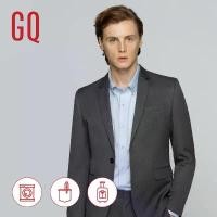 ราคา GQ Essential Suit สูททำงานผ้าเย็นเนื้อละเอียด ทรงปกติ รุ่น Cool Wool Blend สีเทา Clothing Man ผู้ชาย วูล (1731012181900560917)